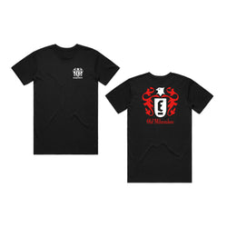 old milwaukee x easyriders eagle black t-shirt front and back